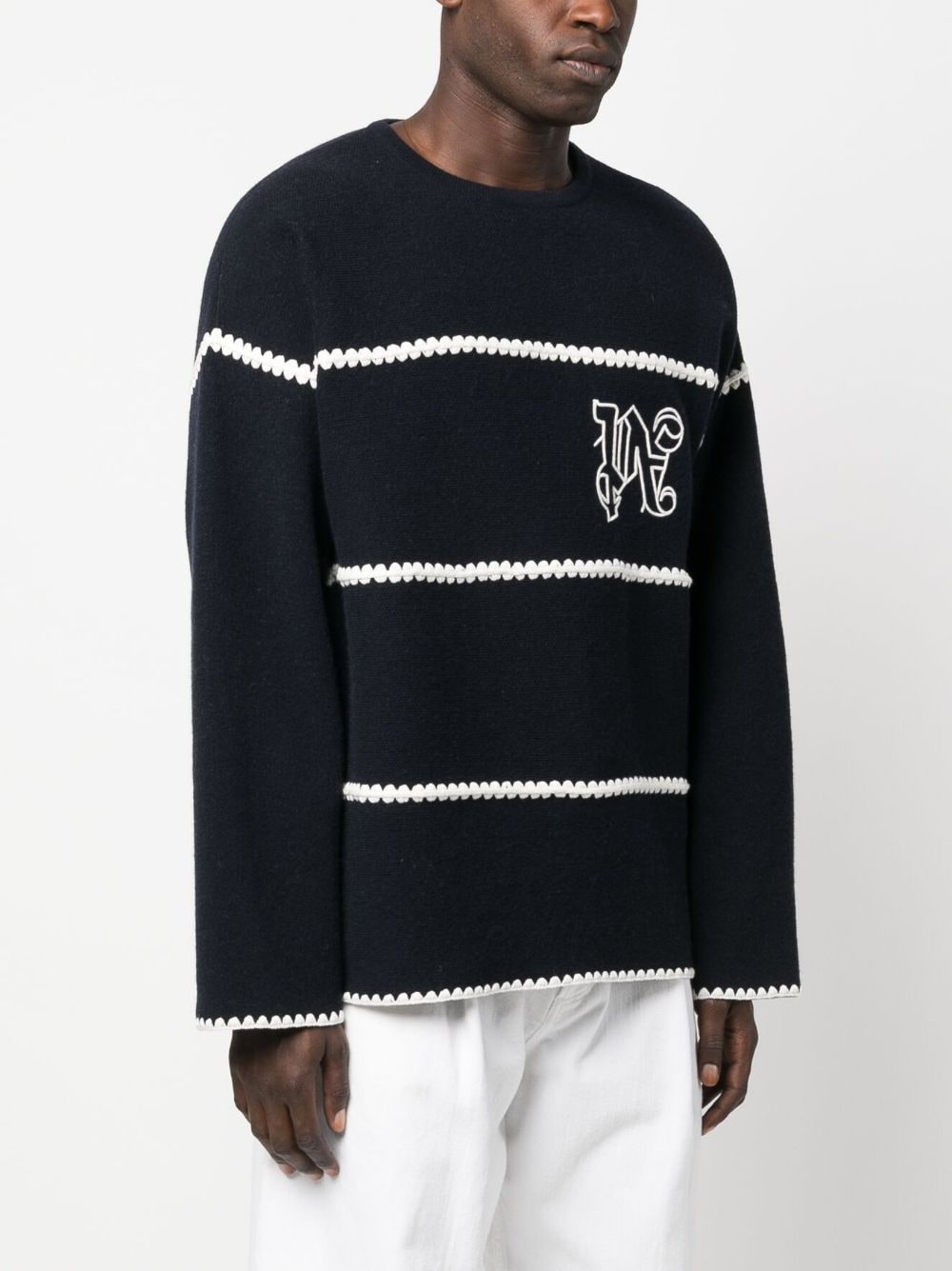Palm Angels Palm Angels Sweaters Blue - SOHO '25