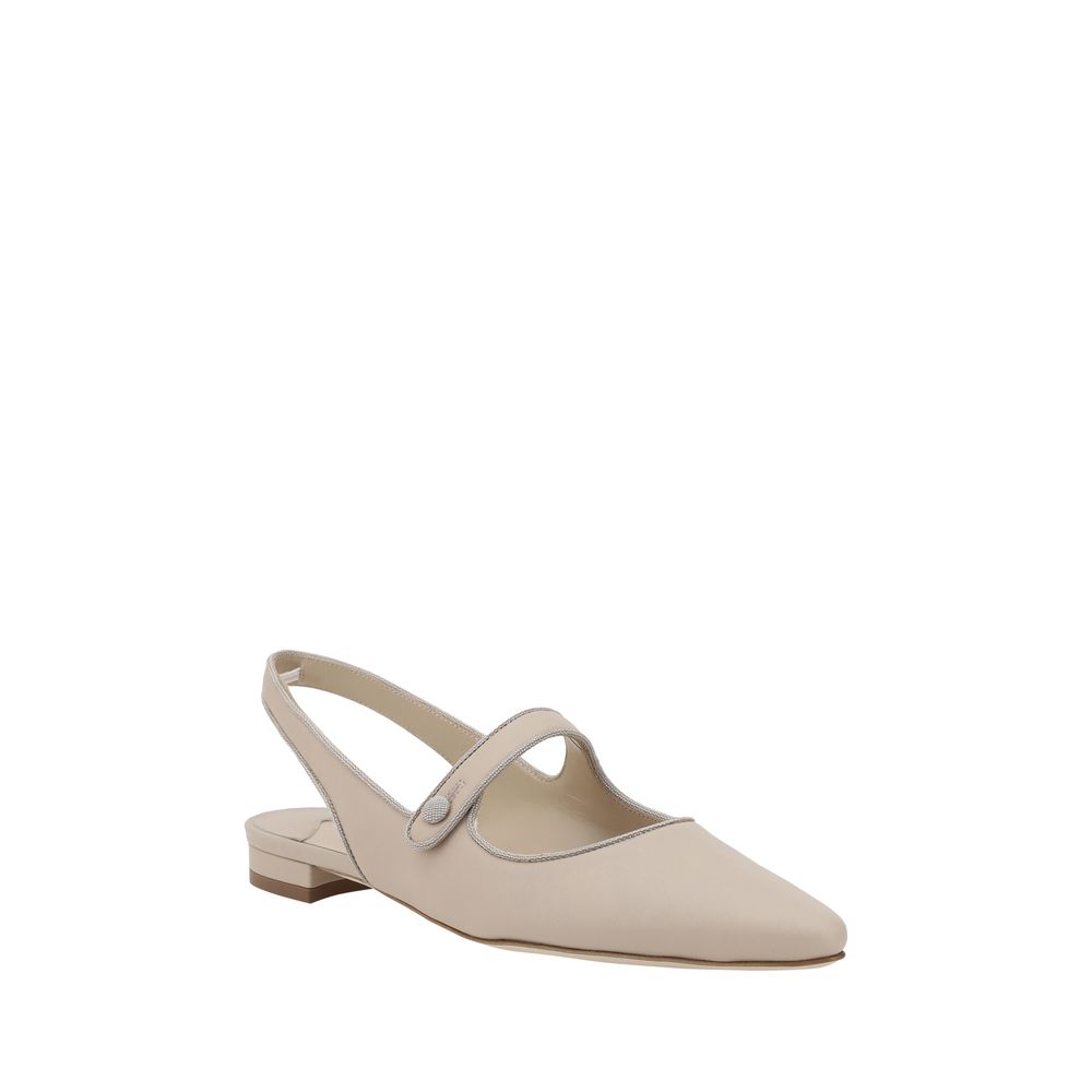Manolo Blahnik Campariflatsli Ballerinas - SOHO '25