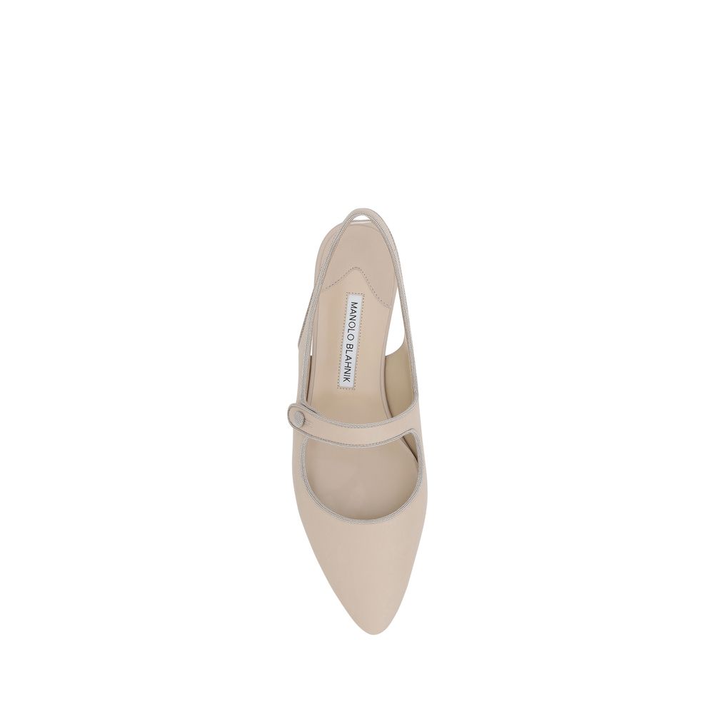 Manolo Blahnik Campariflatsli Ballerinas - SOHO '25