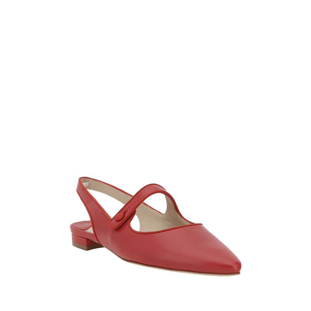 Manolo Blahnik Campariflatsli Ballerinas - SOHO '25