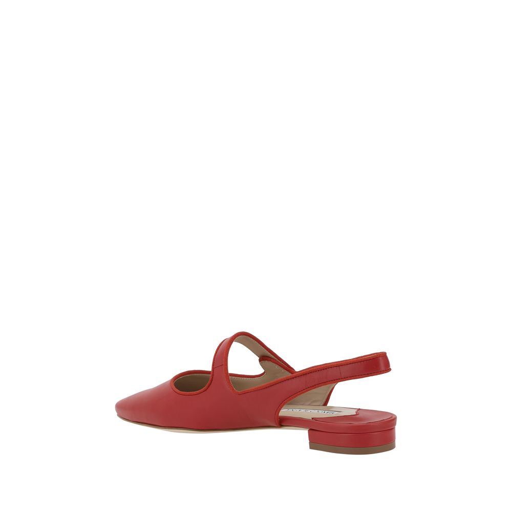 Manolo Blahnik Campariflatsli Ballerinas - SOHO '25