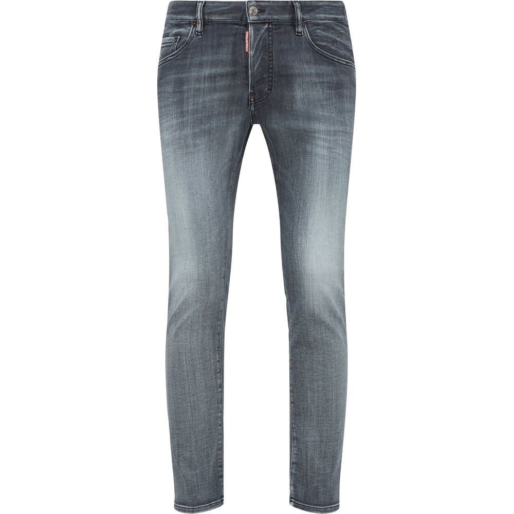 Dsquared² Gray Cotton Jeans & Pant - SOHO '25
