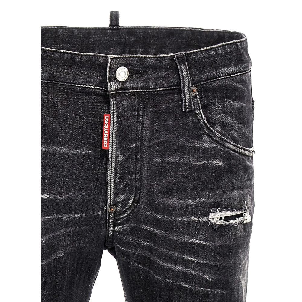 Dsquared² Black Cotton Jeans & Pant - SOHO '25