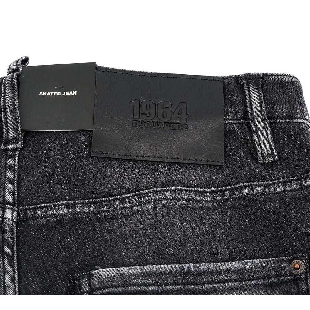 Dsquared² Black Cotton Jeans & Pant - SOHO '25
