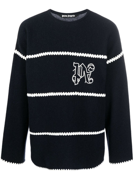 Palm Angels Palm Angels Sweaters Blue - SOHO '25