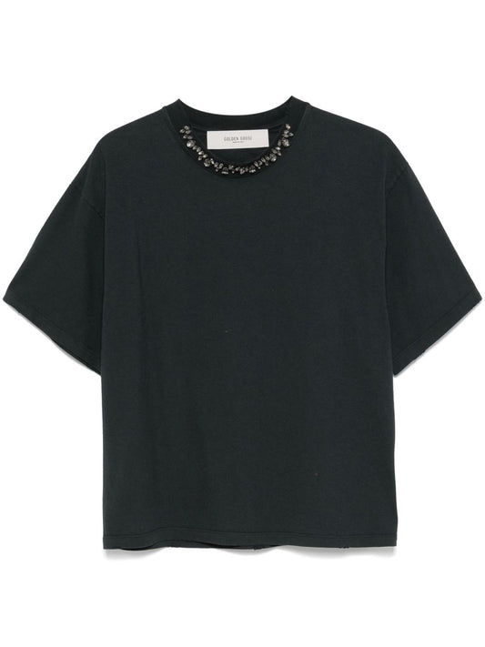 Golden Goose Golden Goose T-shirt with crystals - SOHO '25