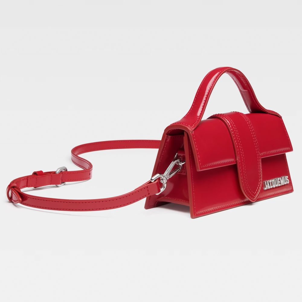 Geantă Jacquemus din piele roșie