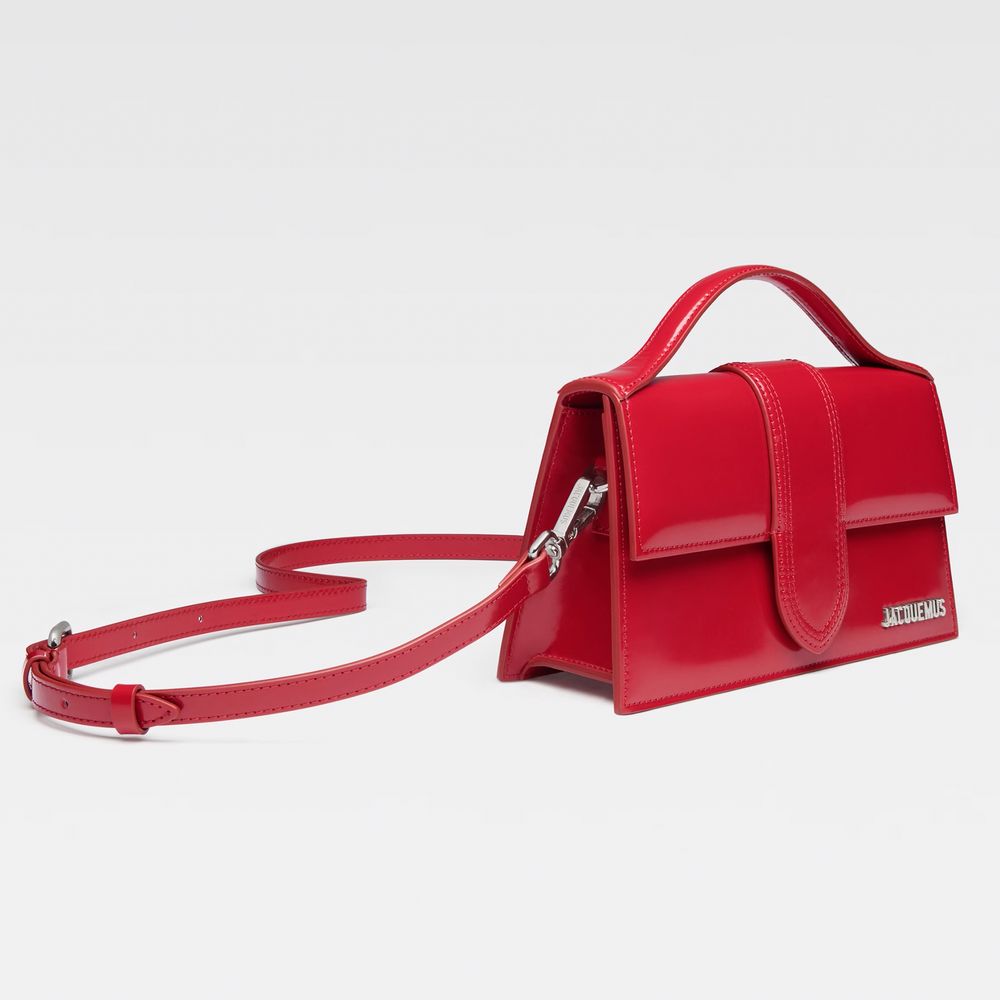 Geantă Jacquemus din piele roșie