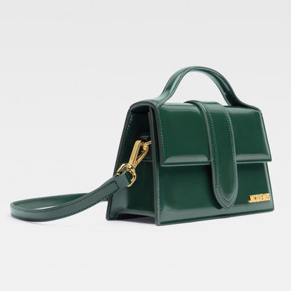 Geantă Jacquemus din piele verde
